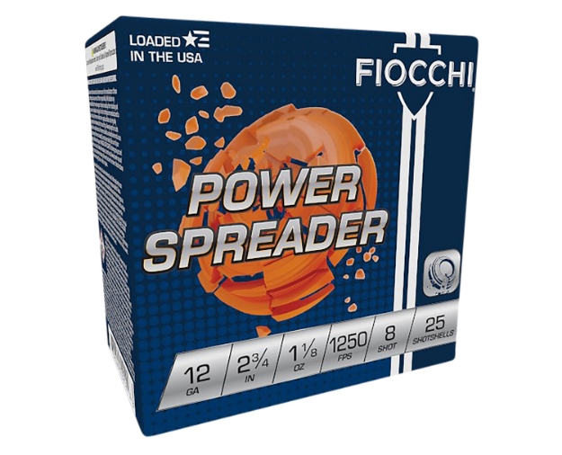 Picture of Fiocchi Exacta Target Power Spreader 12 Gauge 2.75" 1 1/8 Oz 8 Shot 25 Per Box/10 Cs 