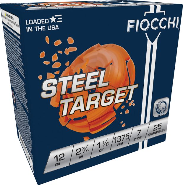 Picture of Fiocchi Steel Target 12 Gauge 2.75" 1 1/8 Oz 7 Shot 25 Per Box/ 10 Cs 