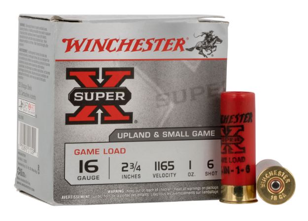 Picture of Winchester Ammo Super X Game Load 16 Gauge 2.75" 1 Oz 1165 Fps 6 Shot 25 Bx/10 Cs 