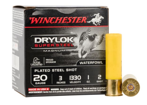 Picture of Winchester Ammo Drylock Super Magnum 20 Gauge 3" 1 Oz 1330 Fps 2 Shot 25 Bx/10 Cs 