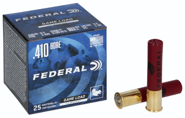 Picture of Federal Game-Shok High Brass 410 Gauge 2.50" 1/2 Oz 1200 Fps 7.5 Shot 25 Bx/10 Cs 