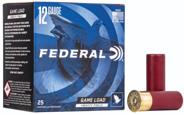 Picture of Federal Game-Shok Heavy Field 12 Gauge 2.75" 1 1/8 Oz 1255 Fps 4 Shot 25 Bx/10 Cs 