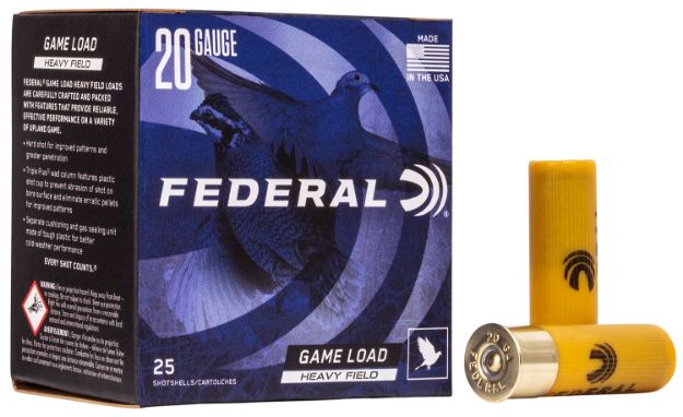 Picture of Federal Game-Shok Heavy Field 20 Gauge 2.75" 1 Oz 1165 Fps 6 Shot 25 Bx/10 Cs 