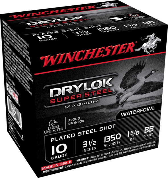 Picture of Winchester Ammo Drylock Super Magnum 10 3.50" 1 5/8 Oz Bb Shot 25 Per Box/ 10 Cs 