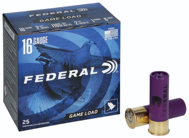 Picture of Federal Game-Shok 16 Gauge 2.75" 1 Oz 1165 Fps 6 Shot 25 Bx/10 Cs 