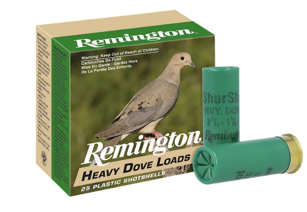 Picture of Remington Ammunition Heavy Dove Loads Upland 12 Gauge 2.75" 1 1/8 Oz 8 Shot 25 Per Box/ 10 Cs 