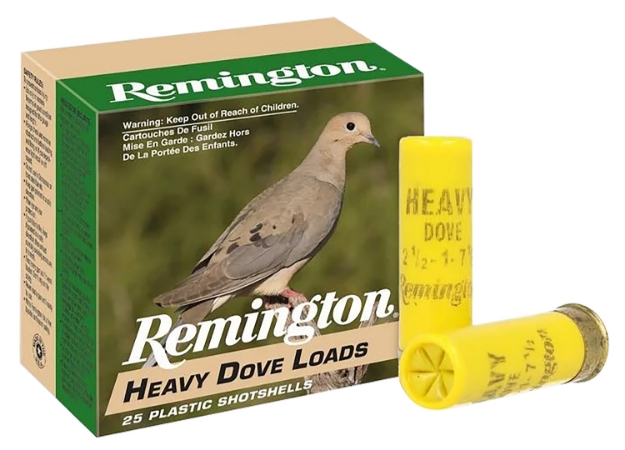 Picture of Remington Ammunition Heavy Dove Loads Upland 20 Gauge 2.75" 1 Oz 7.5 Shot 25 Per Box/ 10 Cs 