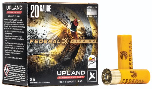 Picture of Federal Premium Wing-Shok Pheasant Forever High Velocity 20 Gauge 2.75" 1 Oz 1350 Fps 4 Shot 25 Bx/10 Cs 