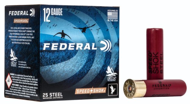 Picture of Federal Speed-Shok Waterfowl 12 Gauge 3.50" 1 3/8 Oz 2 Shot 25 Per Box/ 10 Cs 