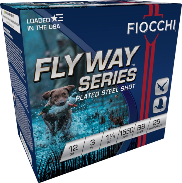 Picture of Fiocchi Flyway Waterfowl 12 Gauge 3" 1 1/5 Oz Bb Shot 25 Per Box/ 10 Cs 