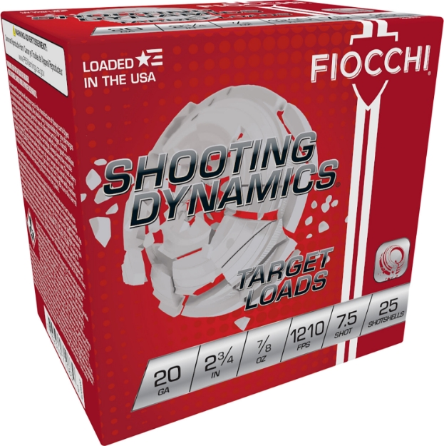 Picture of Fiocchi Shooting Dynamics Target 20 Gauge 2.75" 7/8 Oz 7.5 Shot 25 Bx/ 10 Cs 