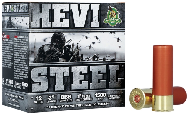 Picture of Hevi-Shot Hevi-Steel Waterfowl 12 Gauge 3" 1 1/4 Oz Bbb Shot 25 Per Box/ 10 Cs 