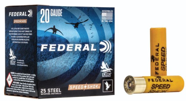 Picture of Federal Speed-Shok Waterfowl 20 Gauge 3" 7/8 Oz 1 Shot 25 Per Box/10 Cs 