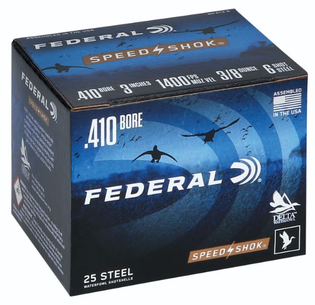 Picture of Federal Speed-Shok Waterfowl 410 Gauge 3" 3/8 Oz 6 Shot 25 Per Box/ 10 Cs 