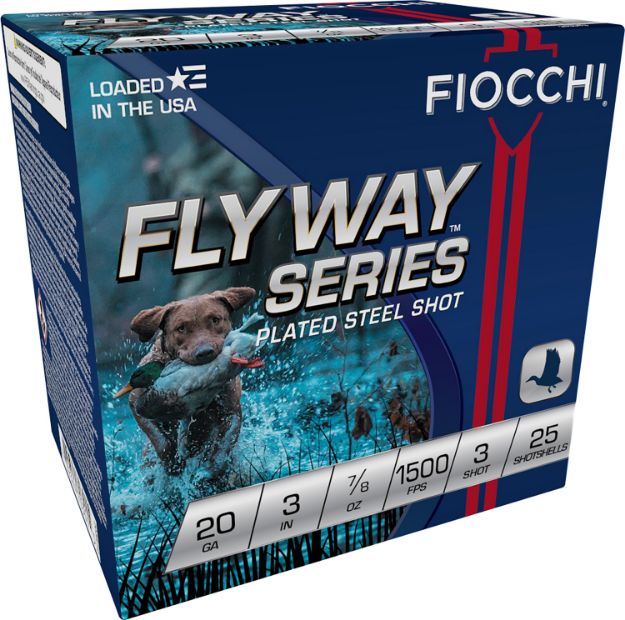 Picture of Fiocchi Flyway Waterfowl 20 Gauge 3" 7/8 Oz 3 Shot 25 Per Box/ 10 Cs 