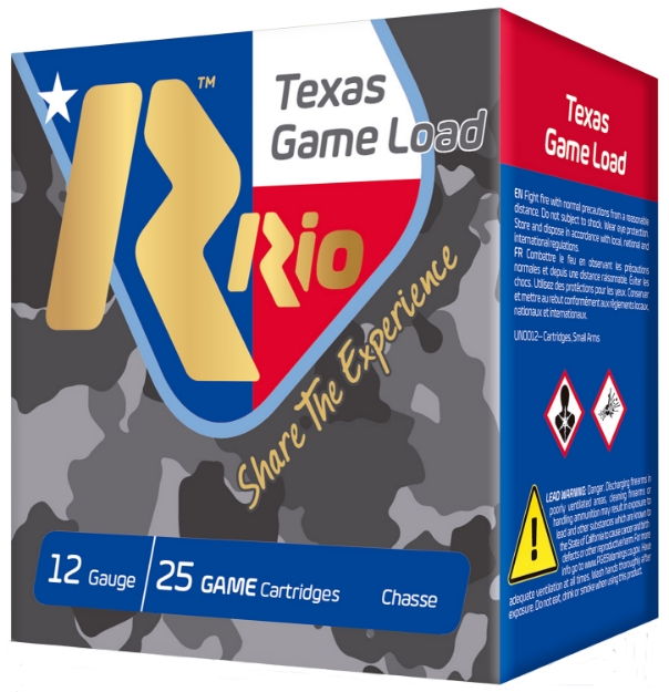 Picture of Rio Ammunition Top Game Texas Game Load 12 Gauge 2.75" 1 1/4 Oz 8 Shot 25 Bx/ 10 Cs 