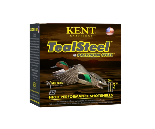 Picture of Kent Cartridge Teal Steel Waterfowl 20 Gauge 3" 1 Oz 6 Shot 25 Per Box/ 10 Cs 