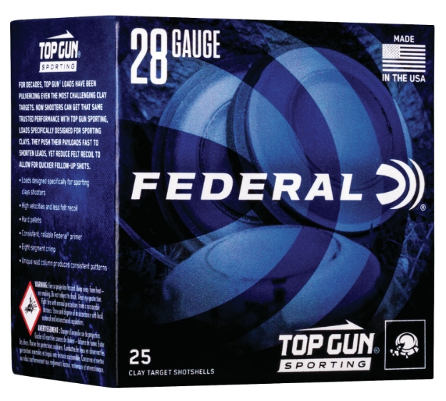 Picture of Federal Top Gun Sporting 28 Gauge 2.75" 3/4 Oz 1330 Fps 7.5 Shot 25 Bx/10 Cs 