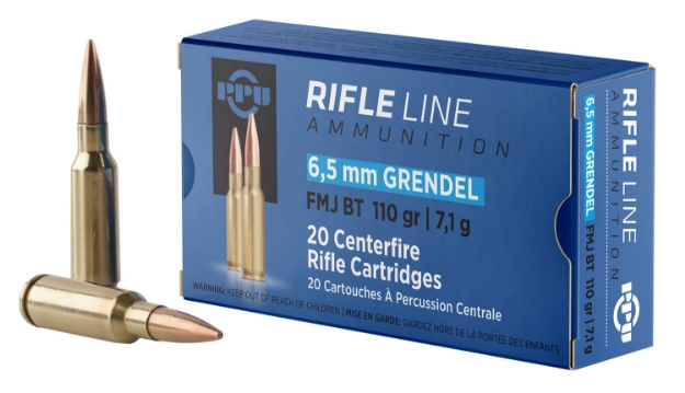 Picture of Ppu Standard Rifle Rifle 6.5 Grendel 110 Gr Full Metal Jacket Boat-Tail (Fmjbt) 20 Per Box/ 25 Cs 