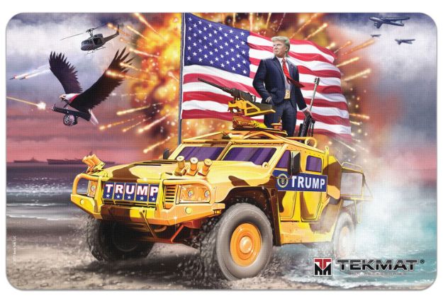 Picture of Tekmat Trump Cleaning Mat Multi Color Rubber 17" Long Trump Freedom Portrait 