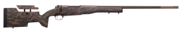 Picture of Weatherby Mark V Accumark Elite 6.5X300 Wthby Mag 3+1 26" Coyote Tan Elite Cerakote Rec Brown Sponge Pattern Black Fixed W/Adjustable Cheekpiece Stock Right Hand (Full Size) 