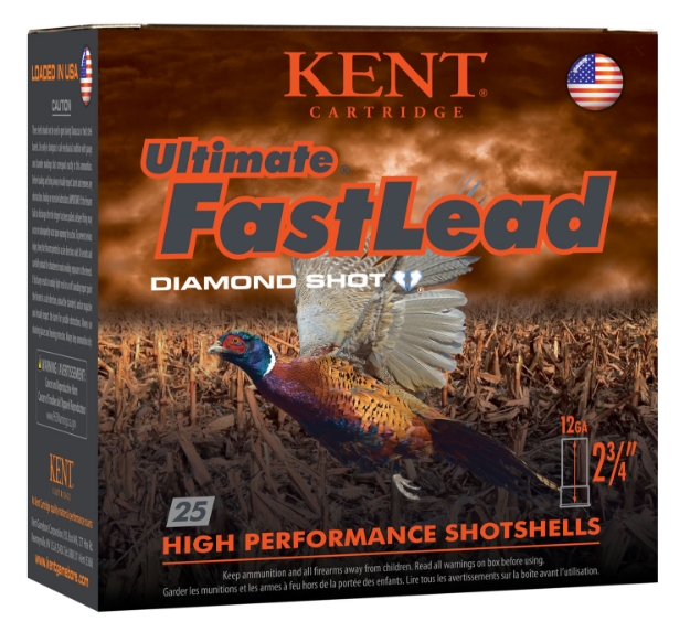 Picture of Kent Cartridge Ultimate Fast Lead 12 Gauge 2.75" 1 3/8 Oz 4 Shot 25 Per Box/ 10 Cs 