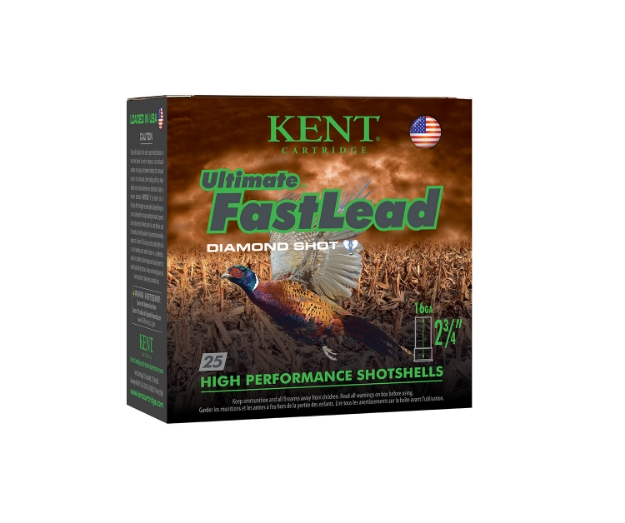 Picture of Kent Cartridge Ultimate Fast Lead 16 Gauge 2.75" 1 Oz 5 Shot 25 Per Box/ 10 Cs 