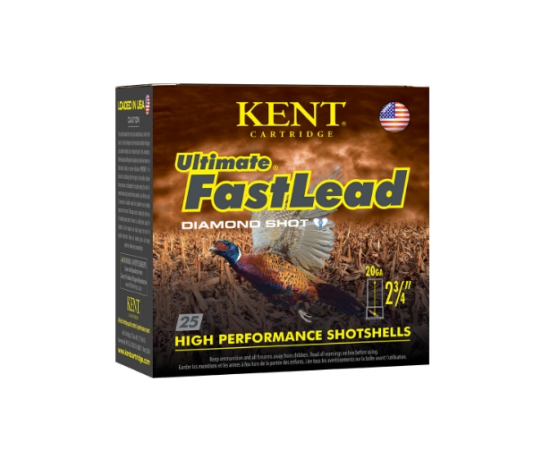 Picture of Kent Cartridge Ultimate Fast Lead 20 Gauge 2.75" 1 Oz 6 Shot 25 Per Box/ 10 Cs 