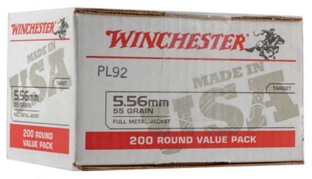 Picture of Winchester Ammo Usa 5.56X45mm Nato 55 Gr 3270 Fps Full Metal Jacket (Fmj) 200 Bx/4 Cs (Value Pack) 