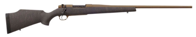 Picture of Weatherby Mark V Weathermark 257 Wthby Mag 3+1 26" Burnt Bronze Cerakote Burnt Bronze Webbed Matte Gel Coated Black Fixed Monte Carlo Stock Right Hand (Full Size) 