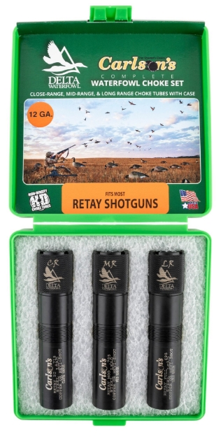 Picture of Carlson's Choke Tubes Delta Waterfowl 12 Gauge Mid-Range Long Range Close Range 17-4 Stainless Steel 