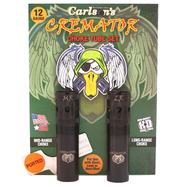 Picture of Carlson's Choke Tubes Cremator 12 Gauge Mid-Range Long Range Ported 17-4 Stainless Steel 