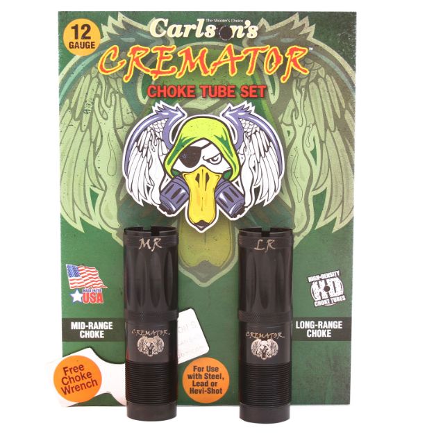 Picture of Carlson's Choke Tubes Cremator 12 Gauge Mid-Range Long Range Non-Ported 17-4 Stainless Steel 