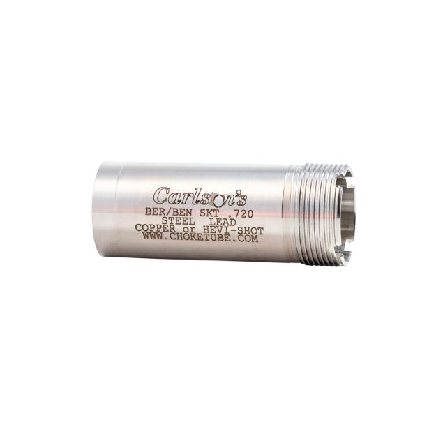 Picture of Carlson's Choke Tubes Replacement 12 Gauge Skeet Flush Stainless Steel 