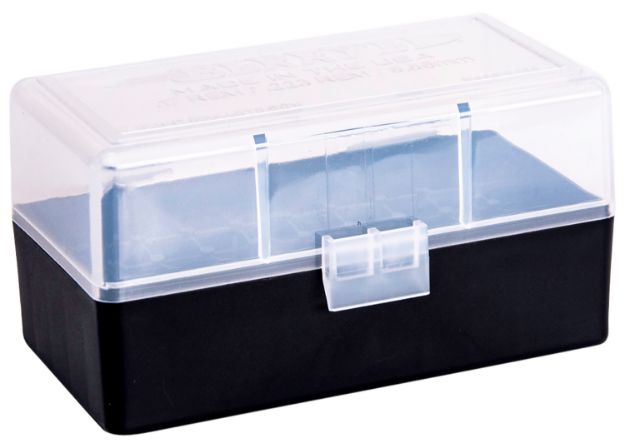 Picture of Berry's Ammo Box 223 Rem 5.56X45mm Nato Clear/Black Polypropylene 2.33" L X 0.42" 50Rd 