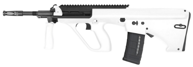 Picture of Steyr Arms Aug A3 M1 Nato 5.56X45mm Nato 30+1 16", Black Rec, White Fixed Bullpup Stock & Collapsible Foregrip, Extended Pic Rail (Ar Style Mag) 