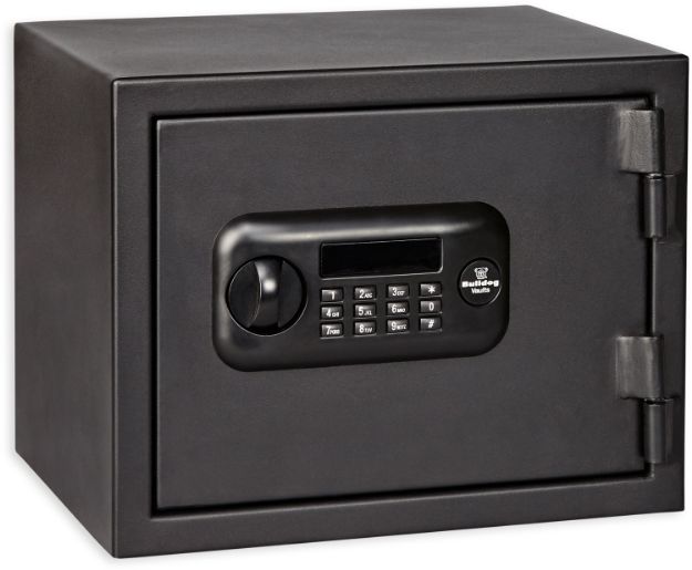 Picture of Bulldog Digital Fire Safe Vault Keypad/Key Entry Black Steel 12" X 15" X 12" 