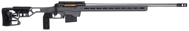 Picture of Savage Arms 110 Elite Precision 308 Win 10+1 26" Matte Stainless, Matte Black Rec, Gray Cerakote Adjustable Mdt Acc Aluminum Chassis Stock 