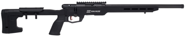 Picture of Savage Arms B22 Precision Bolt Action 22 Wmr Caliber With 10+1 Capacity, 18" Barrel, Matte Black Metal Finish & Adjustable Mdt Acc Aluminum Chassis Matte Black Stock Right Hand (Full Size) 