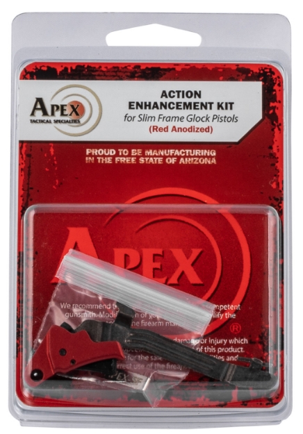 Picture of Apex Tactical Action Enhancement Kit Black/Red Drop-In Trigger Compatible W/Glock 43/43X/48 Right Hand 