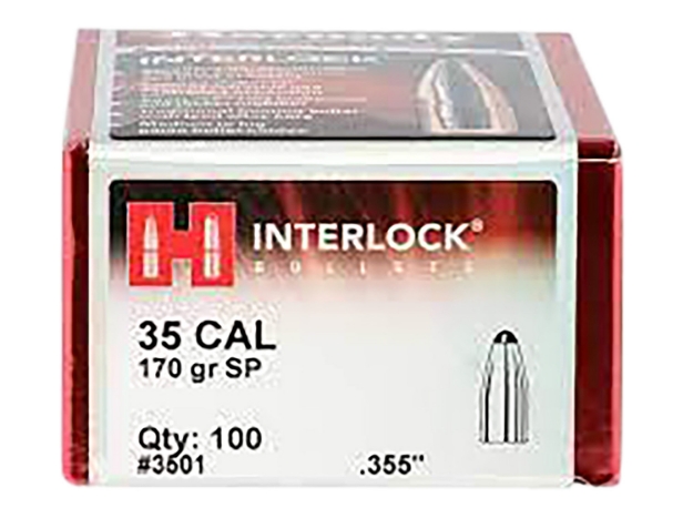 Picture of Hornady Interlock Hunting 35 Cal .355 170 Gr Spire Point (Sp) 