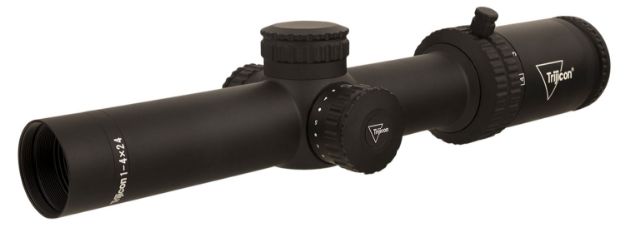 Picture of Trijicon Credo Matte Black 1-4X24mm 30Mm Tube Led Illuminated Green Mrad Ranging Reticle 