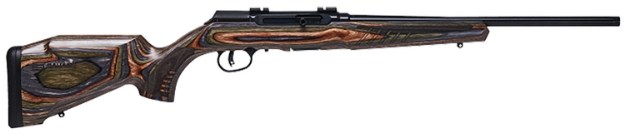 Picture of Savage Arms A22 Bns-Sr Semi-Auto 22 Lr Caliber With 10+1 Capacity, 18" Threaded Barrel, Black Metal Finish & Timber Hardwood Matte Forest Green Laminate Stock Right Hand (Full Size) 