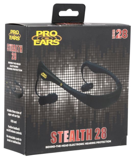 Picture of Pro Ears Stealth 28 28 Db Behind The Head Black Adult 1 Pair 