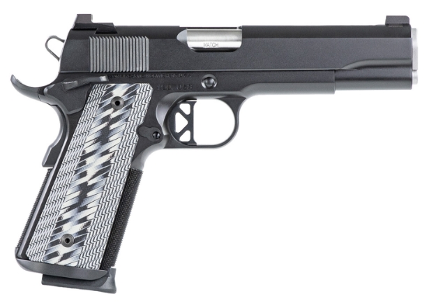 Picture of Dan Wesson Valor 45 Acp 8+1 5" Barrel, Stainless Steel Frame W/Beavertail, Serrated Stainless Steel Slide, Black Duty Finish, Gray G10 Grip, K-Style Trigger, Includes 2 Magazines 