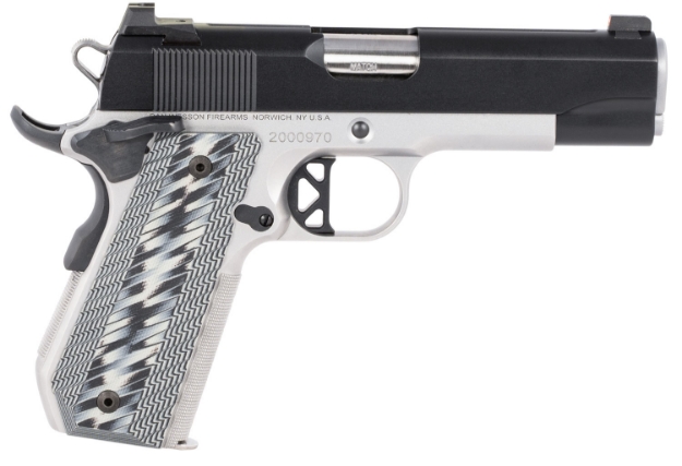 Picture of Dan Wesson V-Bob 45 Acp 8+1 4.25" Match Grade Barrel, Stainless Steel Frame W/Beavertail, Blued Serrated Stainless Steel Slide, Black/Gray G10 Grip, Includes 2 Magazines 