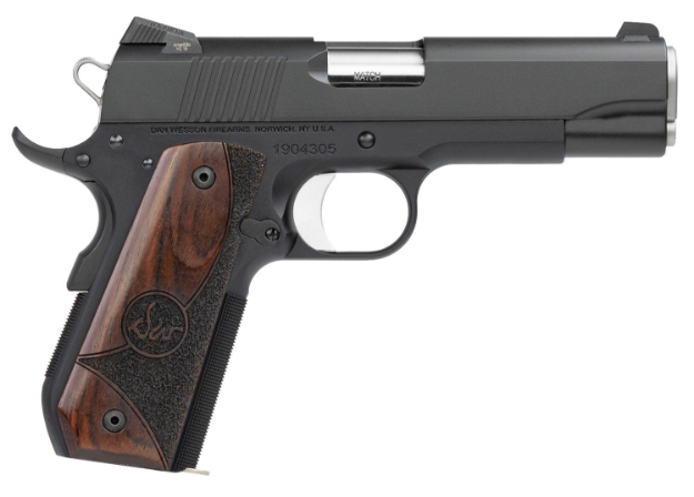 Picture of Dan Wesson Guardian 9Mm Luger 9+1 4.25" Barrel, Anodized Aluminum Bobtail Frame, Serrated Black Duty Stainless Steel Slide, Wood Grip, Night Sights, Includes 2 Magazines 