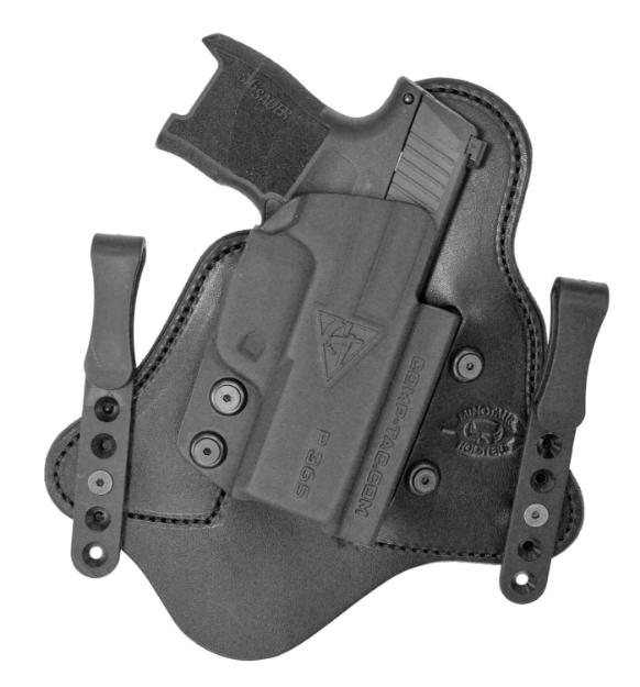 Picture of Comp-Tac Mtac Iwb Black Kydex/Leather Belt Clip Fits Sig P365xl Right Hand 