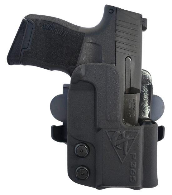 Picture of Comp-Tac International Owb Black Kydex Belt Loop/Paddle Fits Sig P365xl Right Hand 