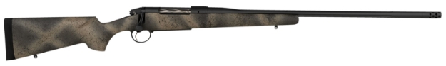 Picture of Bergara Rifles Premier Highlander 6.5 Creedmoor 4+1 24" Omni Muzzle Brake/Threaded Barrel, Sniper Gray Cerakote, Woodland Camo Grayboe Stock 